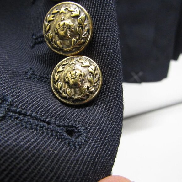 NEW GOLDEN GOOSE Men's Dave Double-Breasted Blazer Size 46 Navy Blue – Tailored - Picture 15 of 16